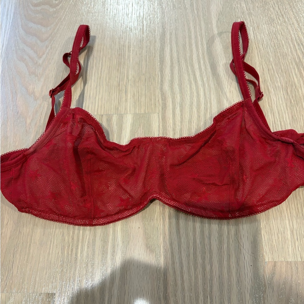 Gap Red Lace Bra